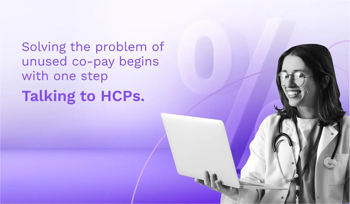HCP looking into a laptop.